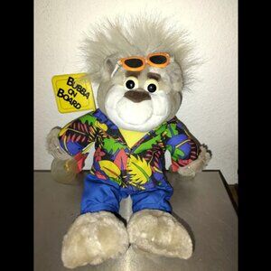 BUBBA ON BOARD Window Auto Hanger MATTEL VINTAGE 1998 Talking Bear 13 inch Plush